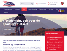 Tablet Screenshot of fietsdomein.nl
